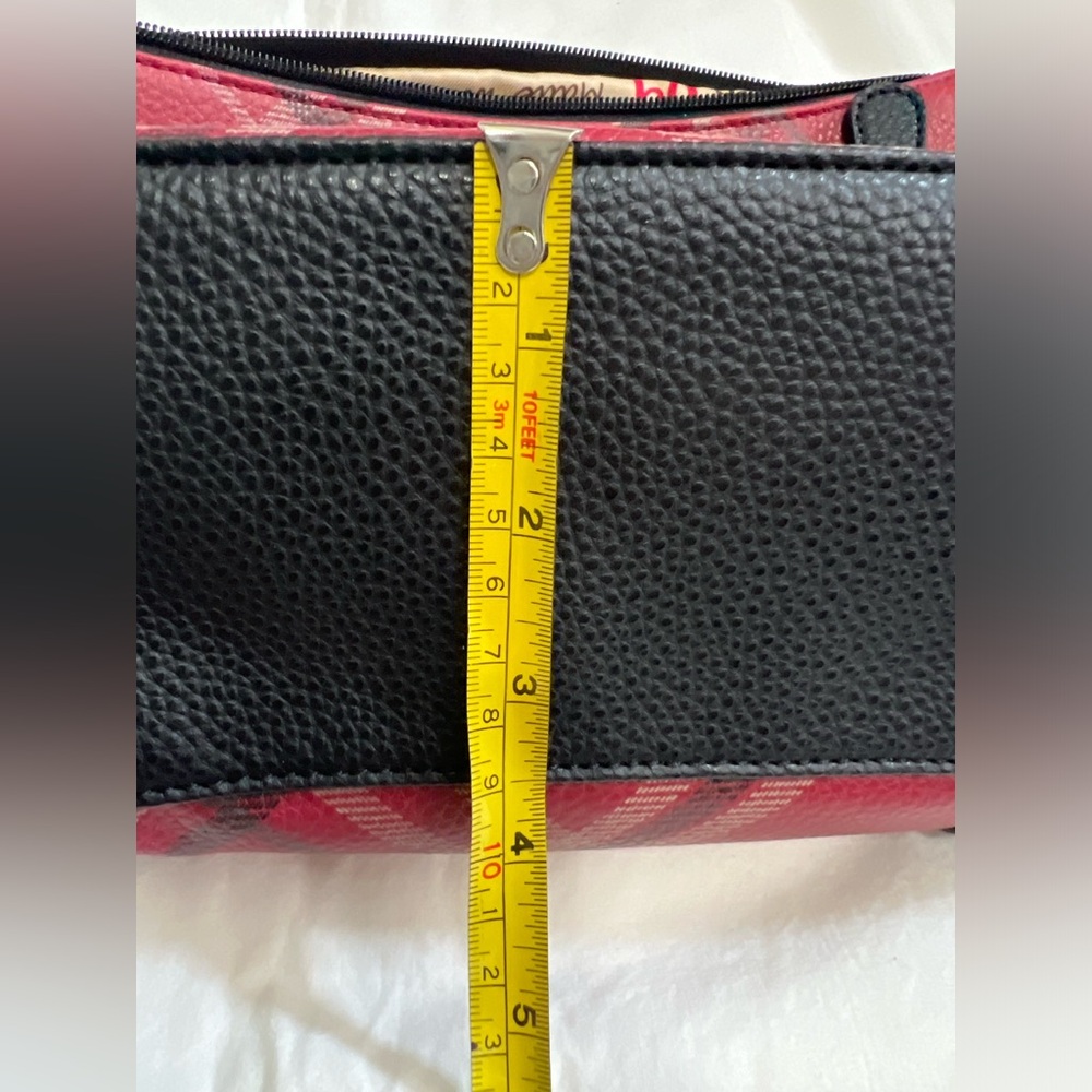 Highland Plaid Bonded Leather Purse - Picture 9 of 10